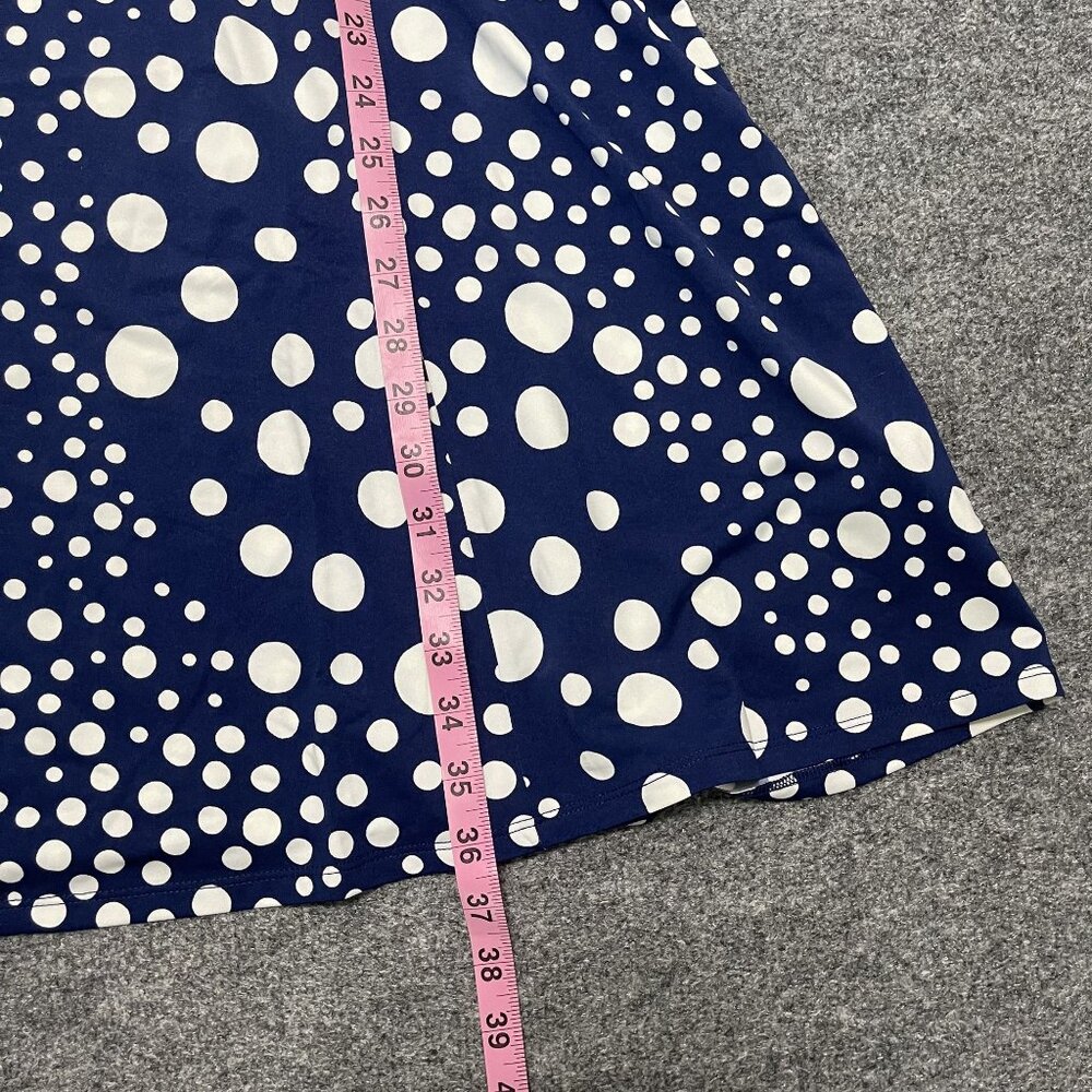 Zoë + Phoebe Blue & White Polka Dot Sleeveless Dress S M - Picture 7 of 9